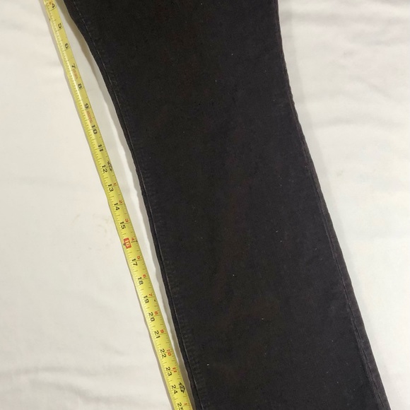 Lands End Women  Corduroy Pants Brown Flared Leg Zip Front Brown Size 12 - Picture 5 of 9